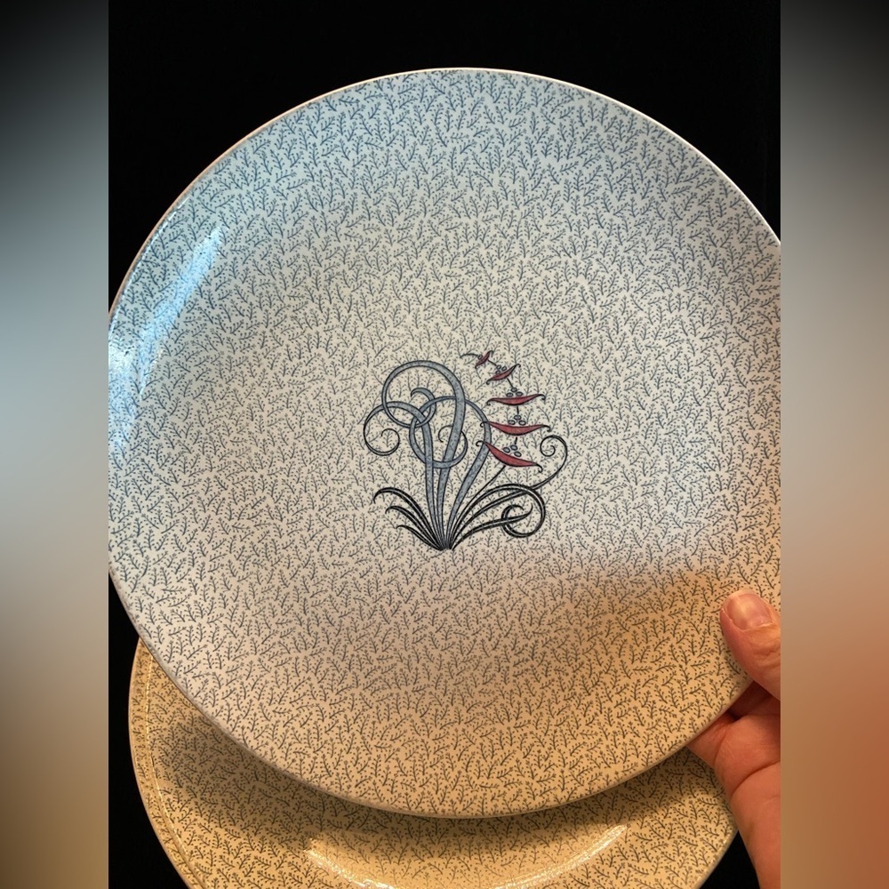 Set of 3 Copeland Spode Made in England “Singing Grass” 8” Salad Plates